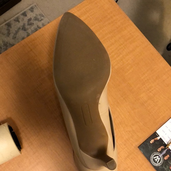 Vegan Leather Nude Heels - Picture 4 of 5